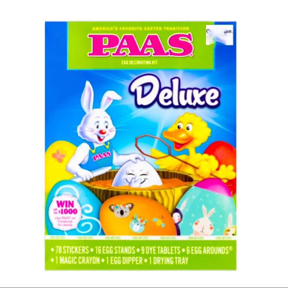 PAAS Deluxe Easter Egg Decorating Kit NWT
